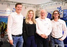 At the Willburg Projects stand, the team was on hand to tell people more about the new machines and sorting lines. From left to right: Frederick van Westerop, Michelle van der Burg, Paul Rademaker and William van der Burg.